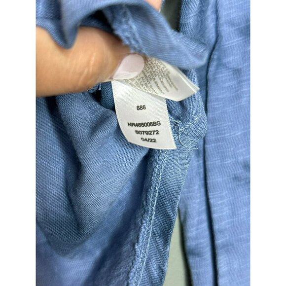 Zella Girls Medium LS Crewneck Garment Dye Studio Blue Insignia Tie Dye T-Shirt - Picture 9 of 10